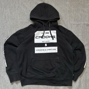 2000's Black Y2k Crooks & Castles Hoodie - XL
